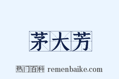 茅大芳是什么意思的图片